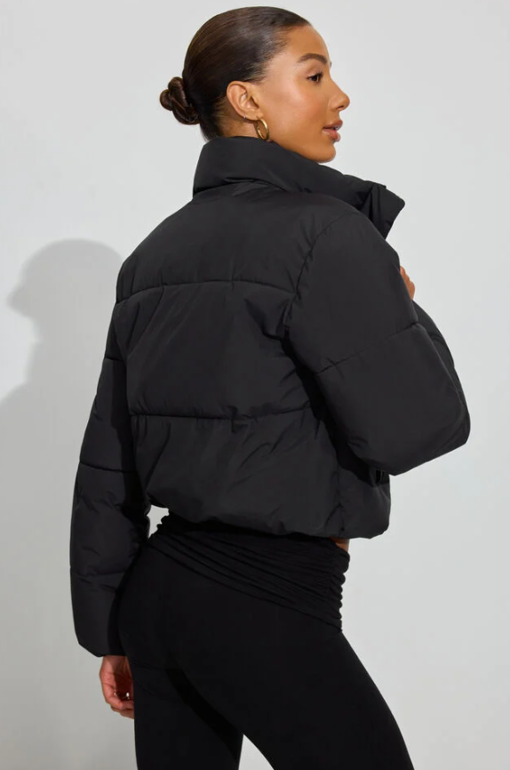 Black Mini Puffer Jacket