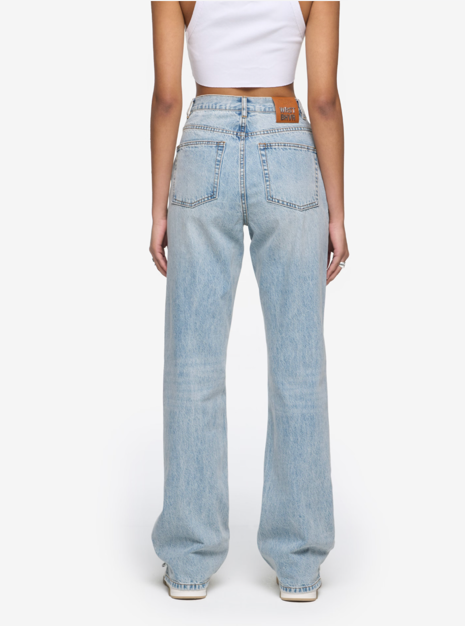 Asymmetrical Waist Jeans